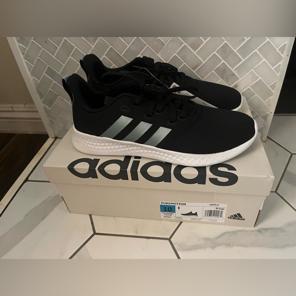 Adidas Puremotion Black and teal Sneakers
